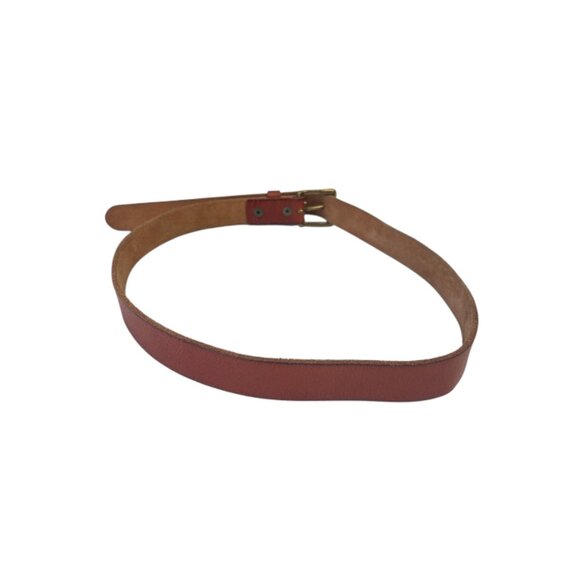 Men’s Genuine Full Grain Leather Belt Brown Brass Buckle Size 38 – Belts.com - Picture 3 of 9